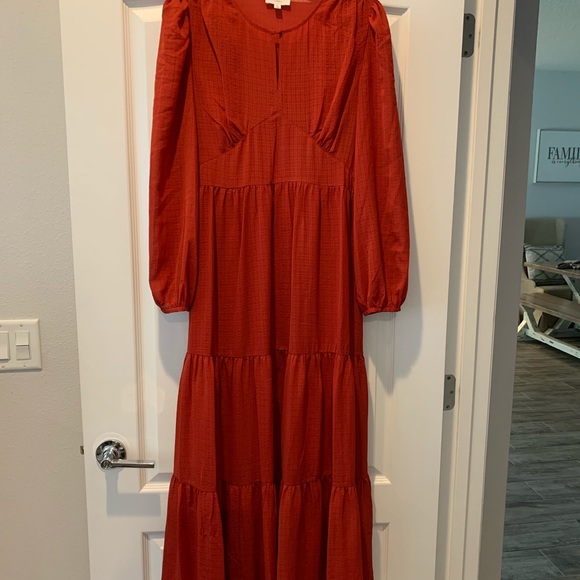 A loves A Long sleeve Tiered Peasant Maxi Dress - Picture 5 of 6